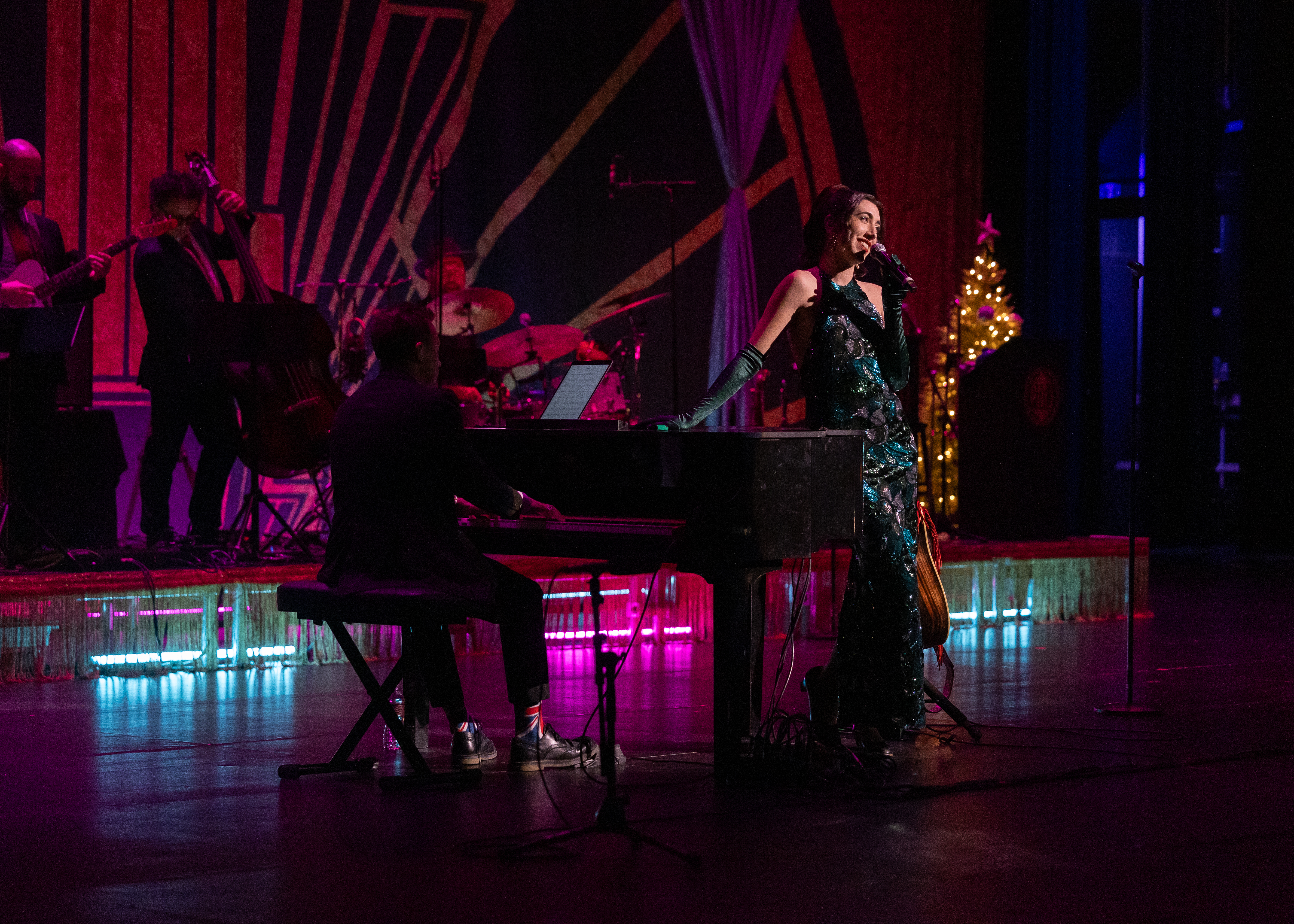 Lauren De Marco performing with orchestra